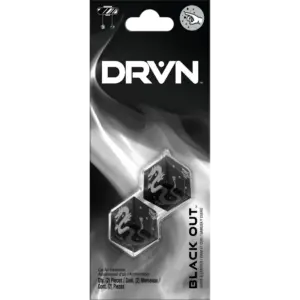 DRVN Dice Hanging Car Air Freshener, Black Out Scent, 2 Count